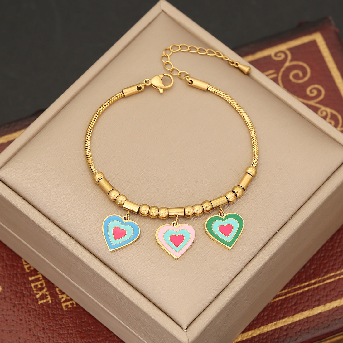 Wholesale Love Butterfly Eyes Stainless Steel Bracelet